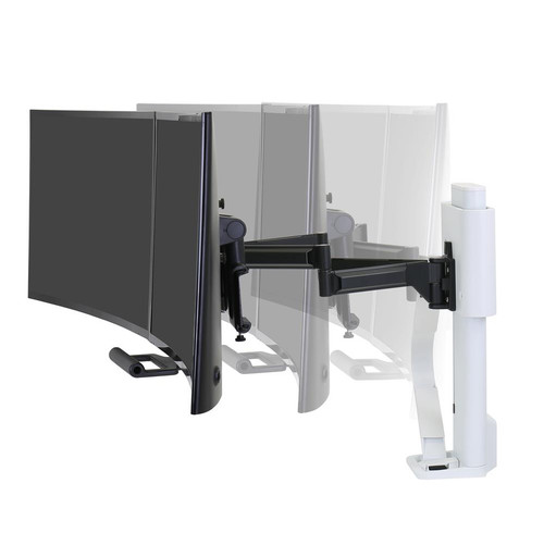 Ergotron TRACE™ Dual Monitor Mount - White