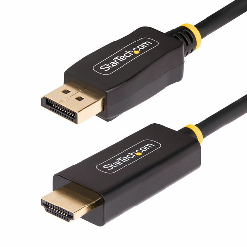 StarTech.com 3.3ft (1m) DisplayPort to HDMI Adapter Cable, 4K 60Hz with HDR, DP to HDMI 2.0b Cable, Active Video Converter