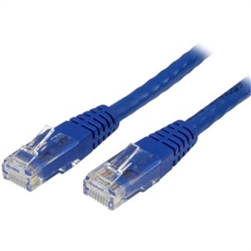 This 10ft Molded Cat 6 UTP Patch Cable is ETL verified to meet or exceed Category 6 performance standards and features a durable blue jacket that simplifies departmental color coding and offers rugged flexibility for Ethernet network connections.