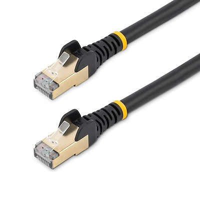 4ft Black Cat6a STP Cable