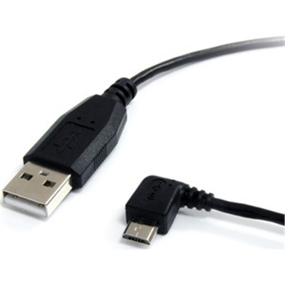 StarTech 1 ft Micro USB Cable - A to Left Angle Micro B