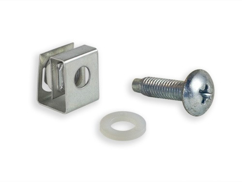 USA Made 10-32 Zinc Slide-on Cage Nut, Screws w/ Washers - 50 Pack