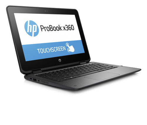 HP ProBook 11 x360 Touch W10P-64 C N3350 1.1GHz 64GB SSD 4GB 11.6HD WLAN BT No-Pen No-2nd-Cam Cam Notebook