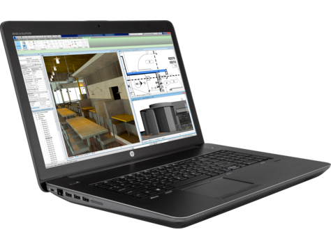 HP ZBook 17 G4 W10P-64 i7 7820HQ 2.9GHz 1TB NVME 32GB(2x16GB) DDR4 2400 17.3FHD WLAN BT BL FPR Quadro M2200 Cam Notebook