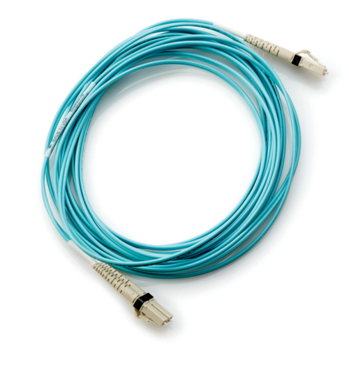 HPE LC to LC Multi-mode OM3 2-Fiber 5.0m 1-Pack Fiber Optic Cable 