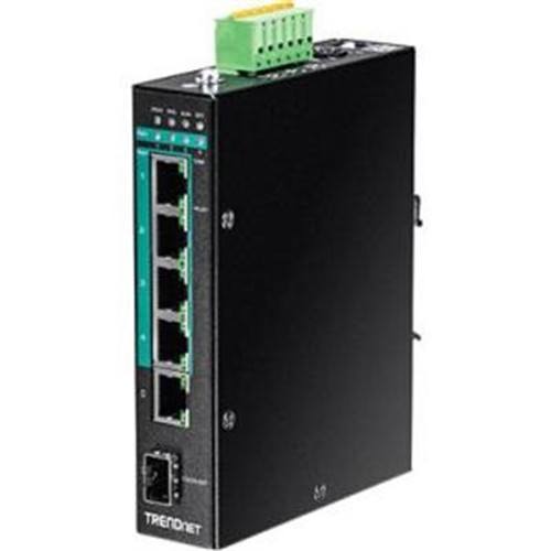 TRENDnet 6-Port Hardened Industrial Gigabit PoE+ Layer 2 Managed DIN-Rail Switch