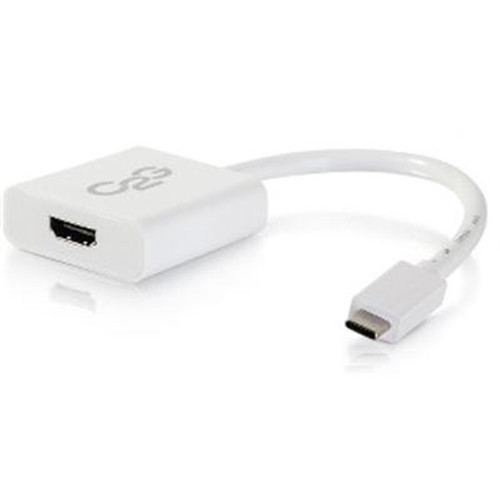 C2G USB 3.1 USB Type C to HDMI Adapter - USB C to HDMI White - TAA