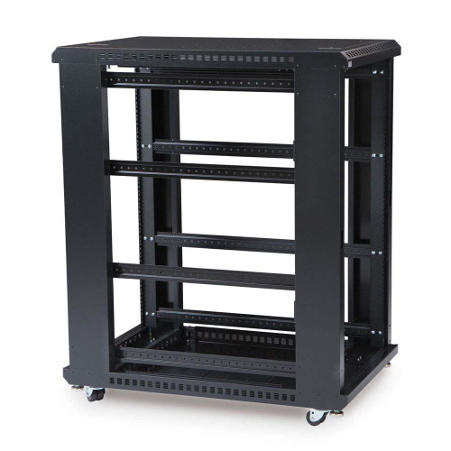 22U LINIER Open Frame Server Rack - No Doors & Side Panels - 36" Depth The open frame design allows for maximum air flow for your network equipment.