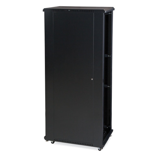 42U LINIER Open Frame Server Rack - No Doors - 36" Depth includes preinstalled casters and levelers