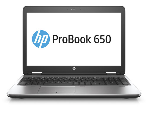 HP ProBook 650 G2 W10P-64 i5 6200U 2.3GHz 500GB SATA 8GB(1x8GB) No-Optical 15.6HD WLAN BT HD 520 No-FPR No-NFC No-Card Reader VGA Port Cam