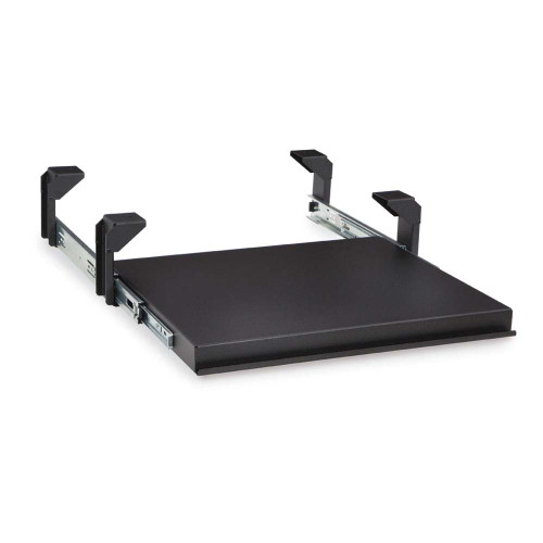 LAN Station Keyboard Tray with Black Powder Coated Finish