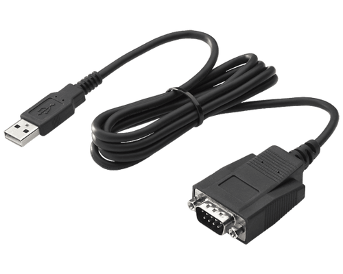 HP USB to Serial Port Adapter - 3.94 ft Serial/USB Data Transfer Cable for PC, Desktop Computer