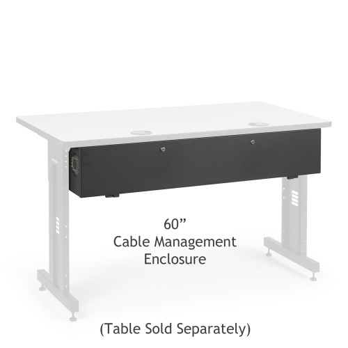 Kendall Howard 60" Training Table Cable Management Enclosure