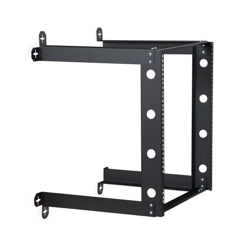 12U V-Line Wall Mount Rack 18" Usable depth Cage Nut or 10-32 Tapped Rails