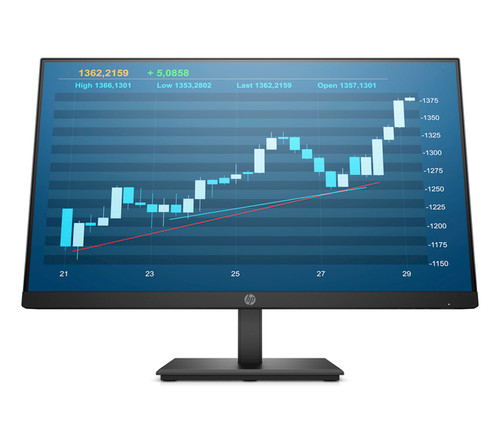 HP P244 23.8" Full HD LED LCD Monitor - 16:9 - Black