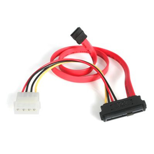 StarTech.com S18in SAS 29 Pin to SATA Cable with LP4 Power 