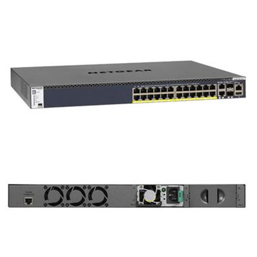 Netgear M4300 24x1G PoE+ Stackable Managed Switch with 2x10GBASE-T and 2xSFP+ (1000W PSU)