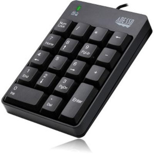 Adesso USB Spill Resistant 18-Key Numeric Keypad