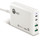 SIIG 100W Dual USB-C PD 3.0 PPS & QC 3.0 Combo Power Charger - White