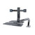 Ergotron WorkFit Mounting Arm for Flat Panel Display - Polished Black