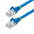 StarTech.com 10ft CAT6a Ethernet Cable, Blue Low Smoke Zero Halogen (LSZH) 10 GbE 100W PoE S/FTP Snagless RJ-45 Network Patch Cord