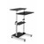 Mount-It! Height Adjustable Rolling Stand up Desk - Black