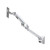 Ergotron MX Mini Wall Arm - Polished Aluminum