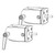 Ergotron DS100 Outboard Pole Clamps