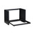 8U Pivot Frame Wall Mount Rack with Open Frame Design