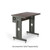 36" W x 24" D Training Table - African Mahogany with Adjustable Leg Kit
