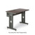 48" W x 24" D Training Table - African Mahogany with Adjustable Leg Kit