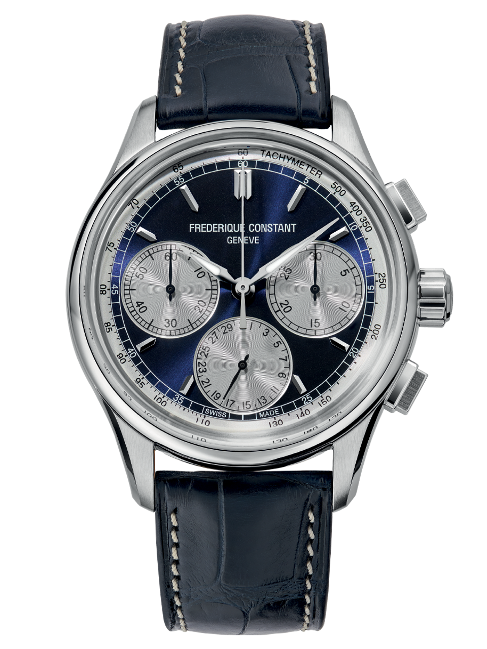 Frederique Constant Manufacture Flyback Chronograph - BLUE PANDA DIAL FC -760N4H6