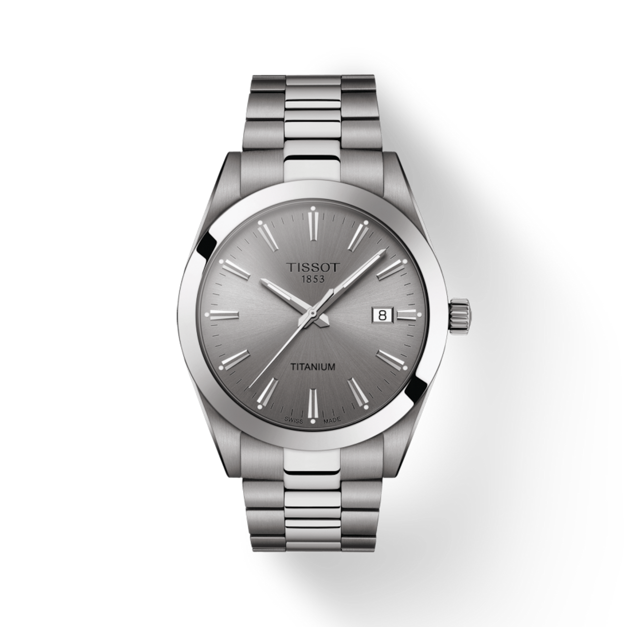 Tissot Gentleman Titanium 40 mm Grey Dial Full Titanium Case and