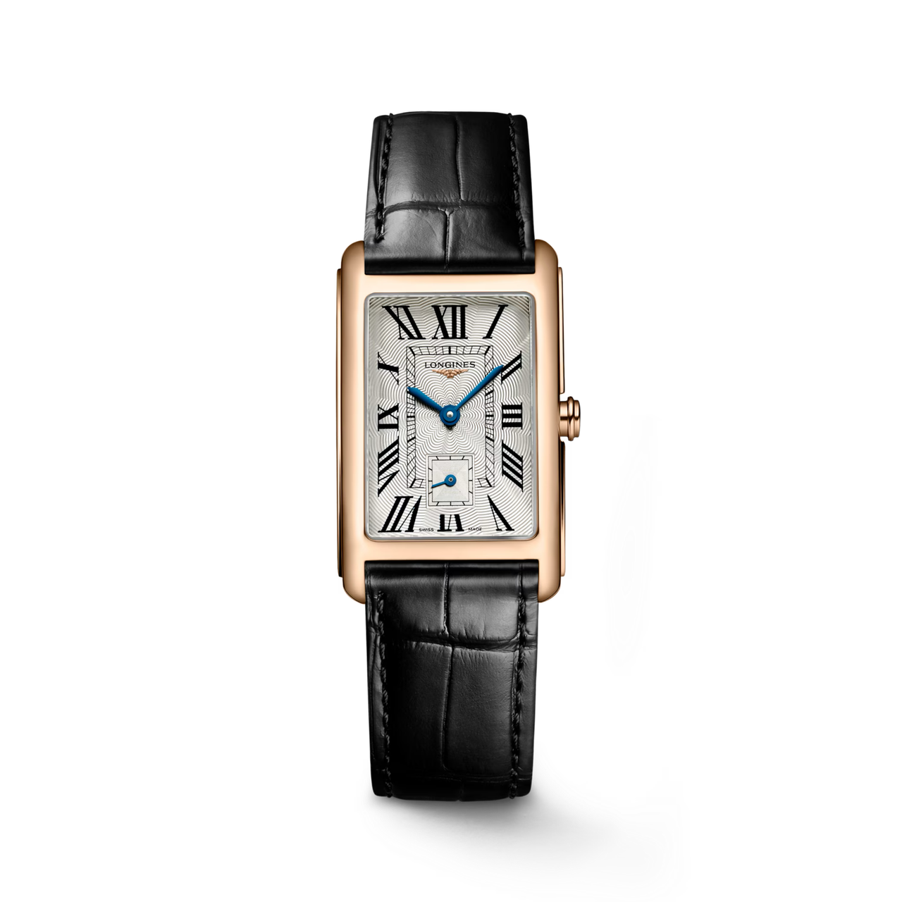 稼働 LONGINES フラグシップ 腕時計 スクエア ゴールドコンビ 3708