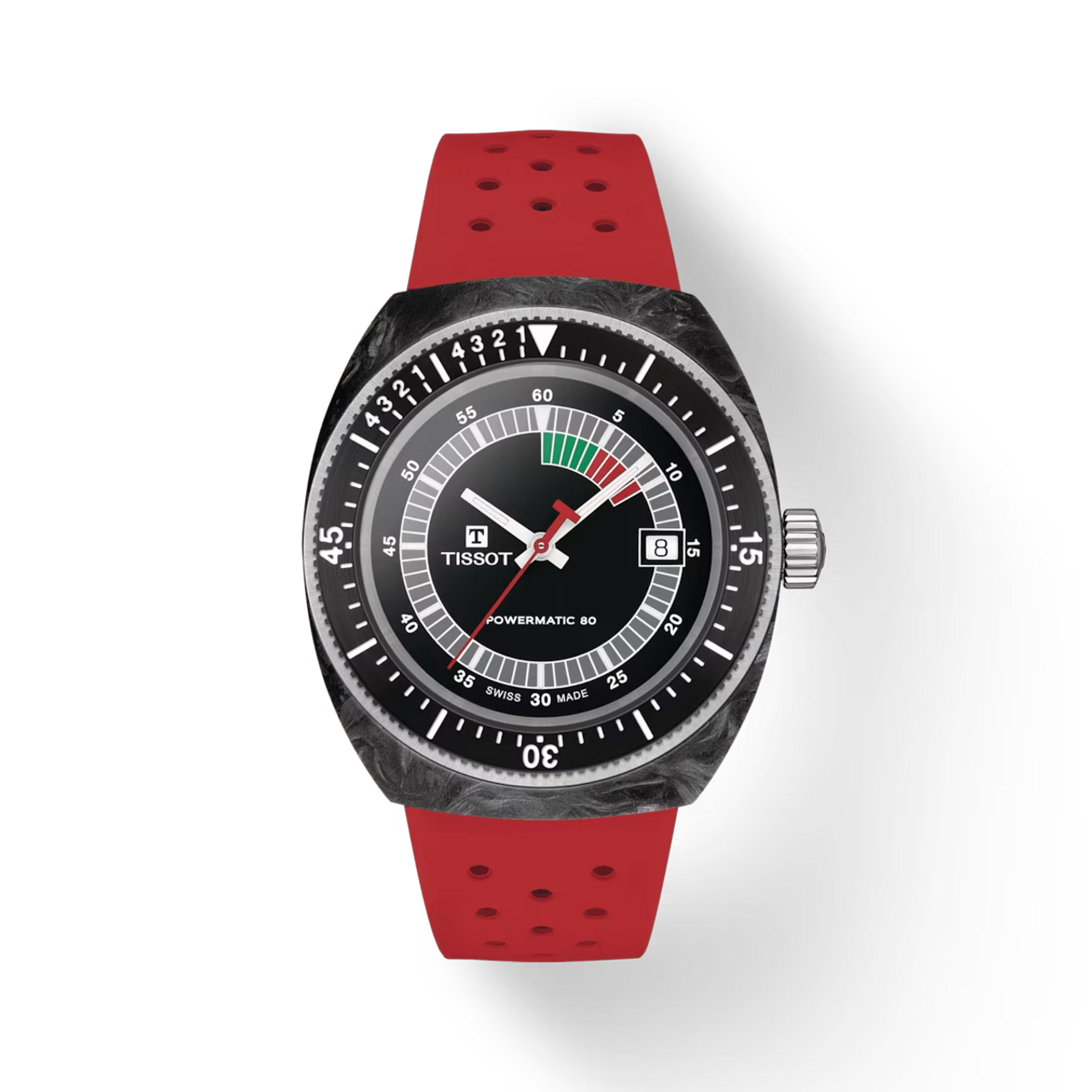 TISSOT SIDERAL S POWERMATIC 80 | RED STRAP