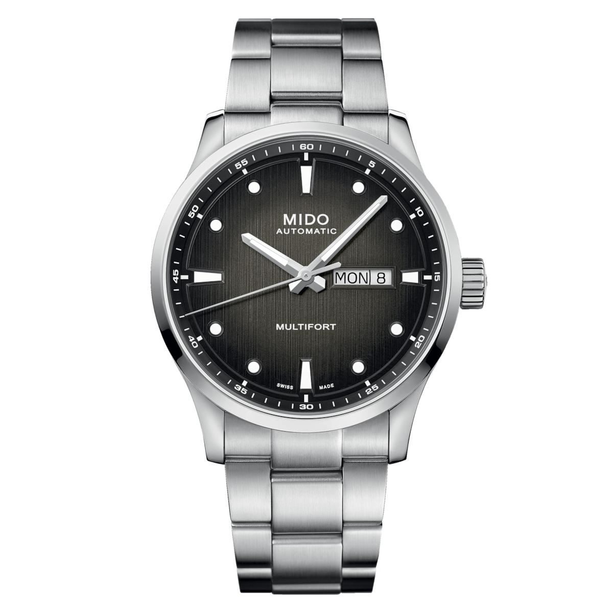 Mido Multifort M 42 mm Black-Gradient Dial – Stainless Steel