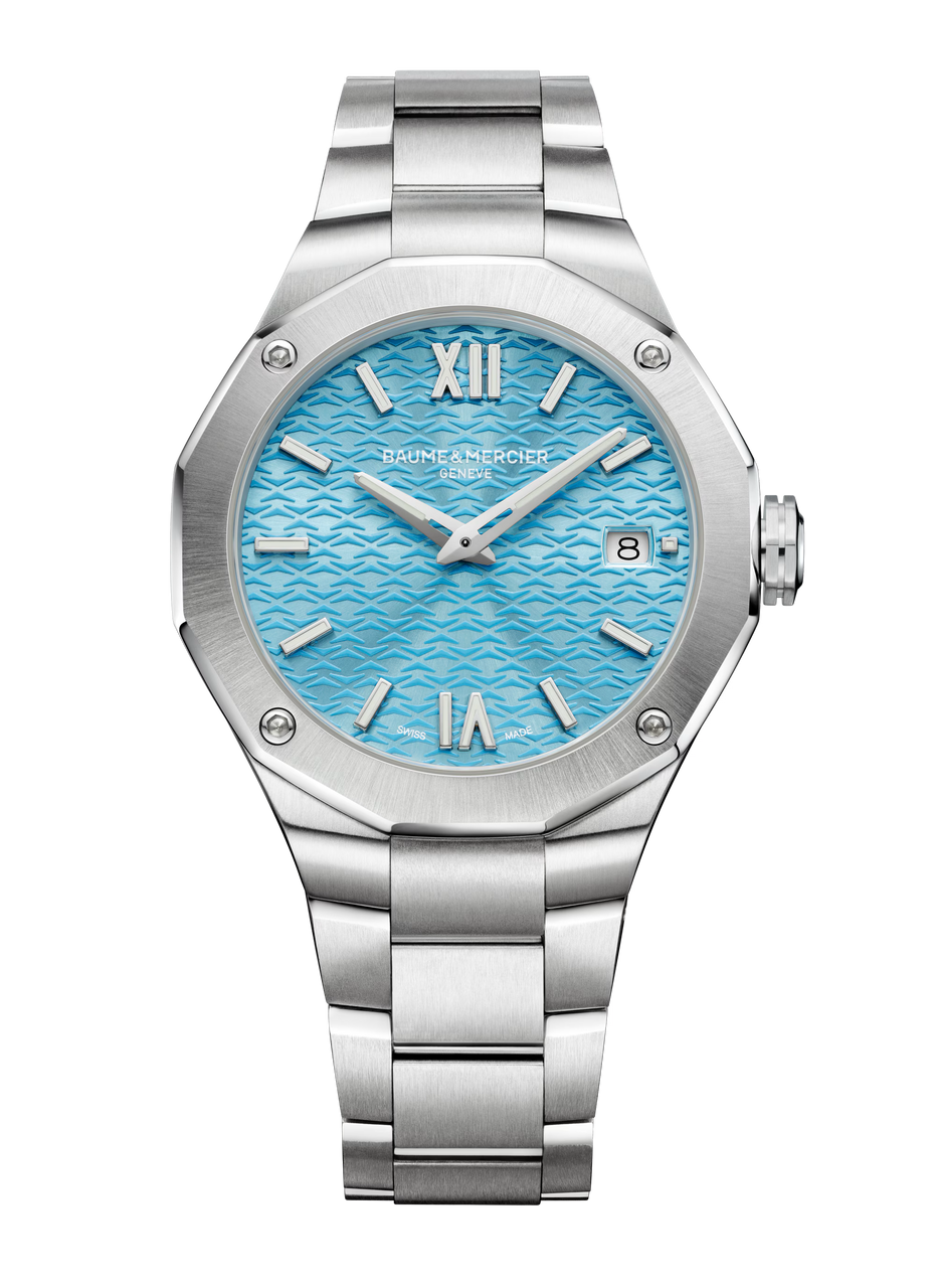 リ*ン様 Baume & Mercier 時計Riviera 10612 36 Baume & Mercier Riviera 10612 Quartz 36 mm Azure-Blue Dial Steel