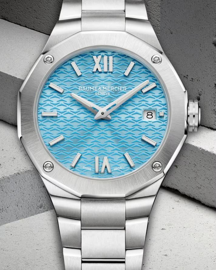 Baume & Mercier Riviera 10612 Quartz 36 mm Azure-Blue Dial Steel