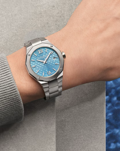 Baume & Mercier Riviera 10612 Quartz 36 mm Azure-Blue Dial Steel