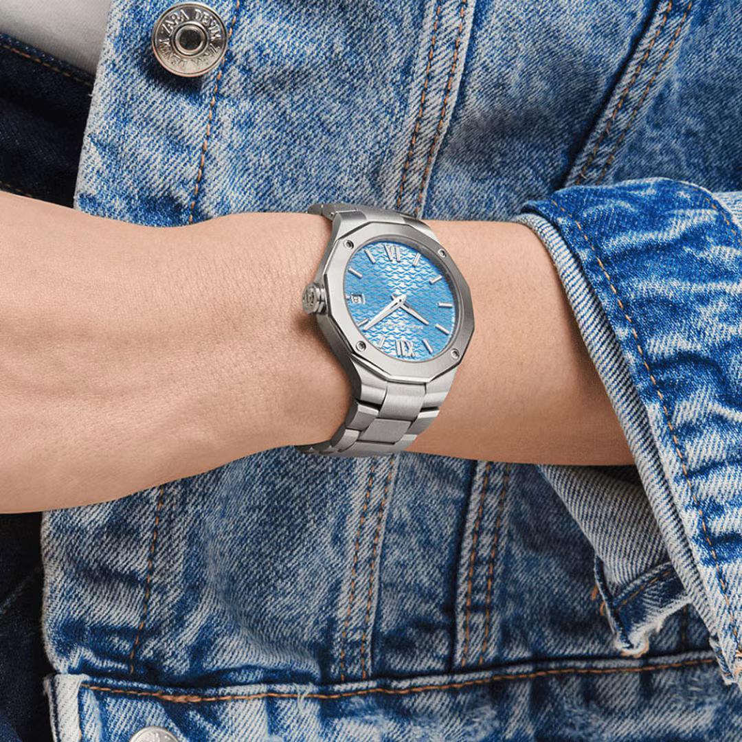 Baume & Mercier Riviera 10612 Quartz 36 mm Azure-Blue Dial Steel