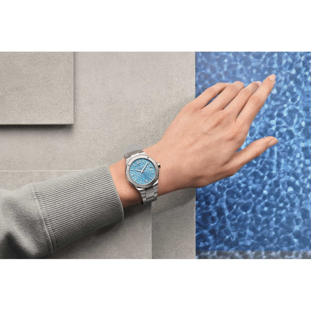 Baume & Mercier Riviera 10612 Quartz 36 mm Azure-Blue Dial Steel