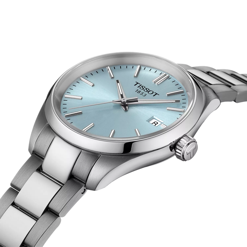 Tissot PR 100 34 mm Ice-Blue Dial Stainless Steel Bracelet [T150