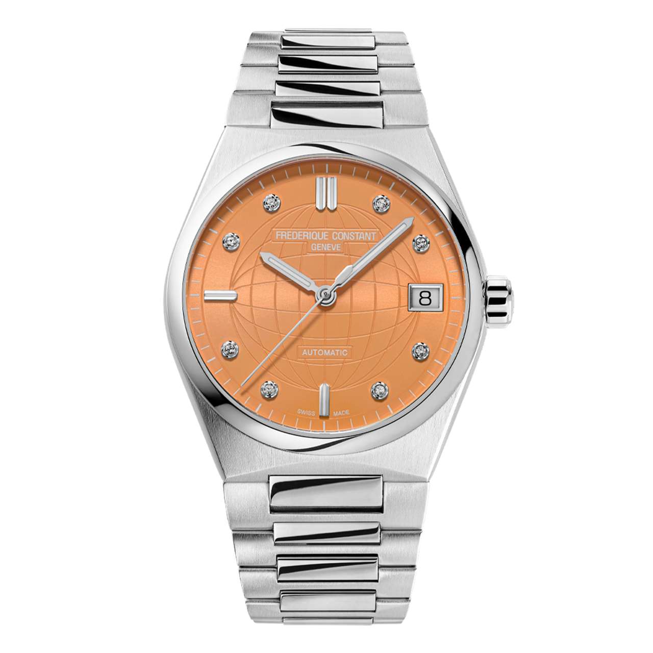 Frederique Constant Highlife Ladies Automatic 34 mm Orange Dial