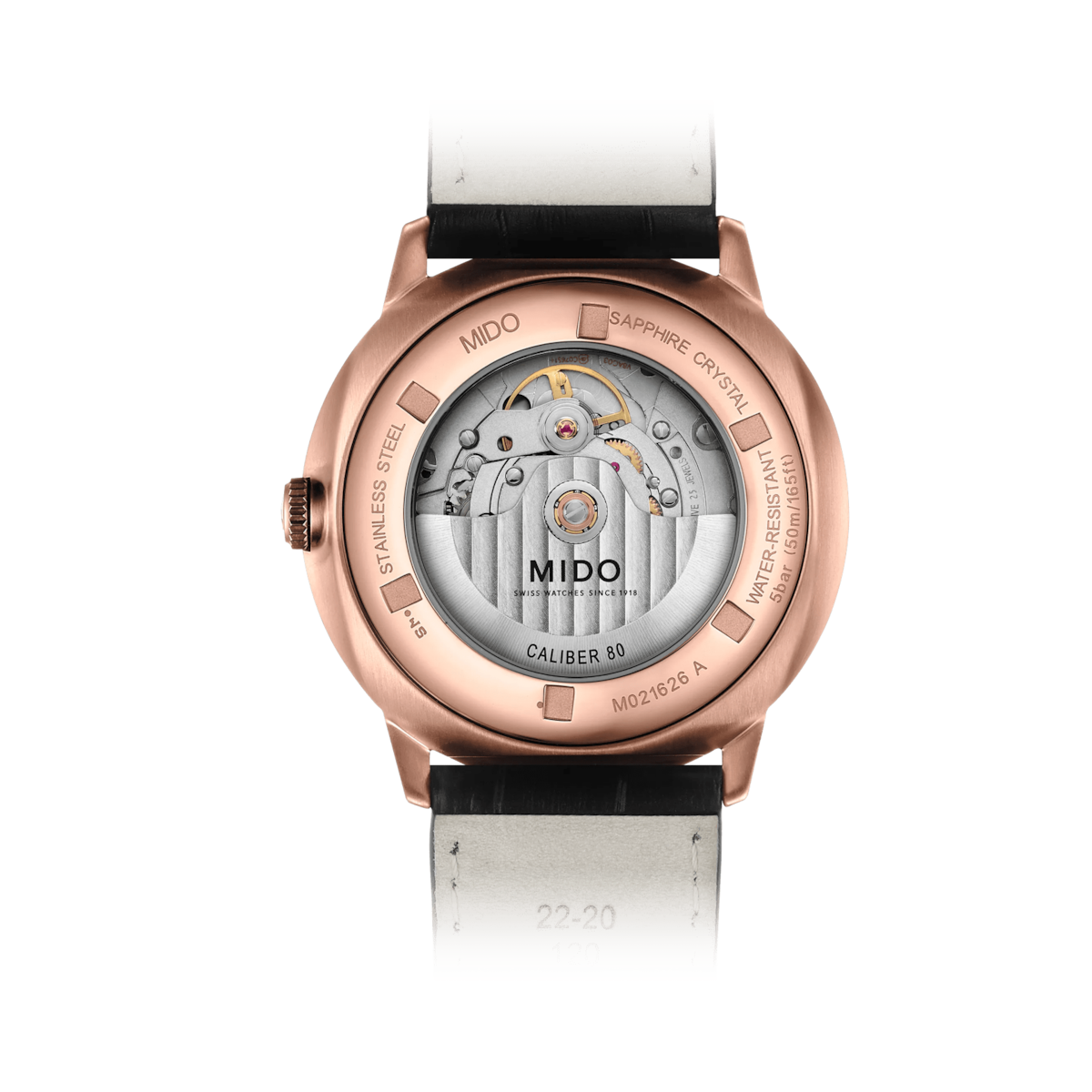 Mido Commander Big Date Automatic 42 mm Black Dial Rose-Gold PVD