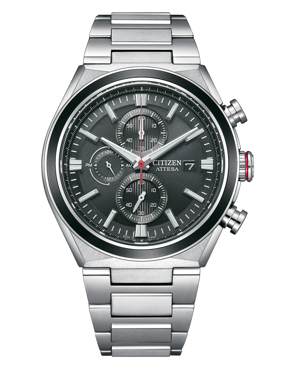 Citizen Attesa 41 mm Eco-Drive Chronograph Black Dial Super