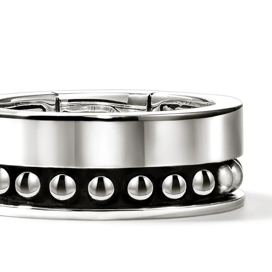 John Hardy Nailhead Ring 9mm Sterling Silver RM30185 | Mani Jewellers