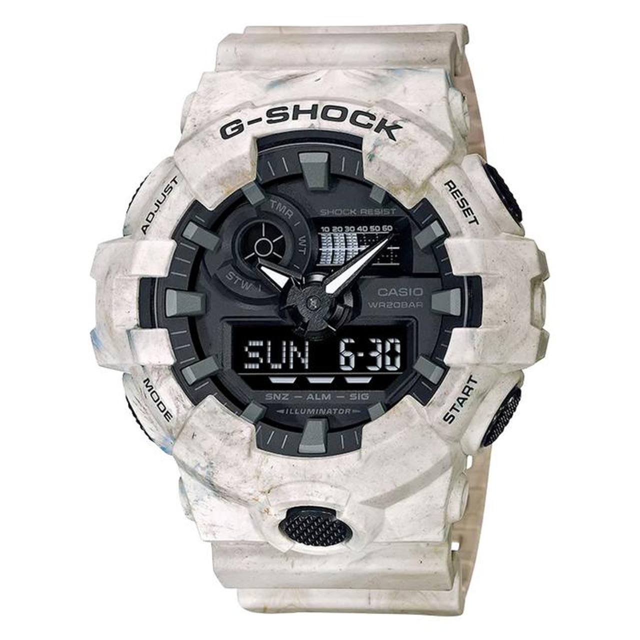 CASIO G-SHOCK GA700WM-5A UTILITY WAVY MARBLE MEN'S WATCH - Mani