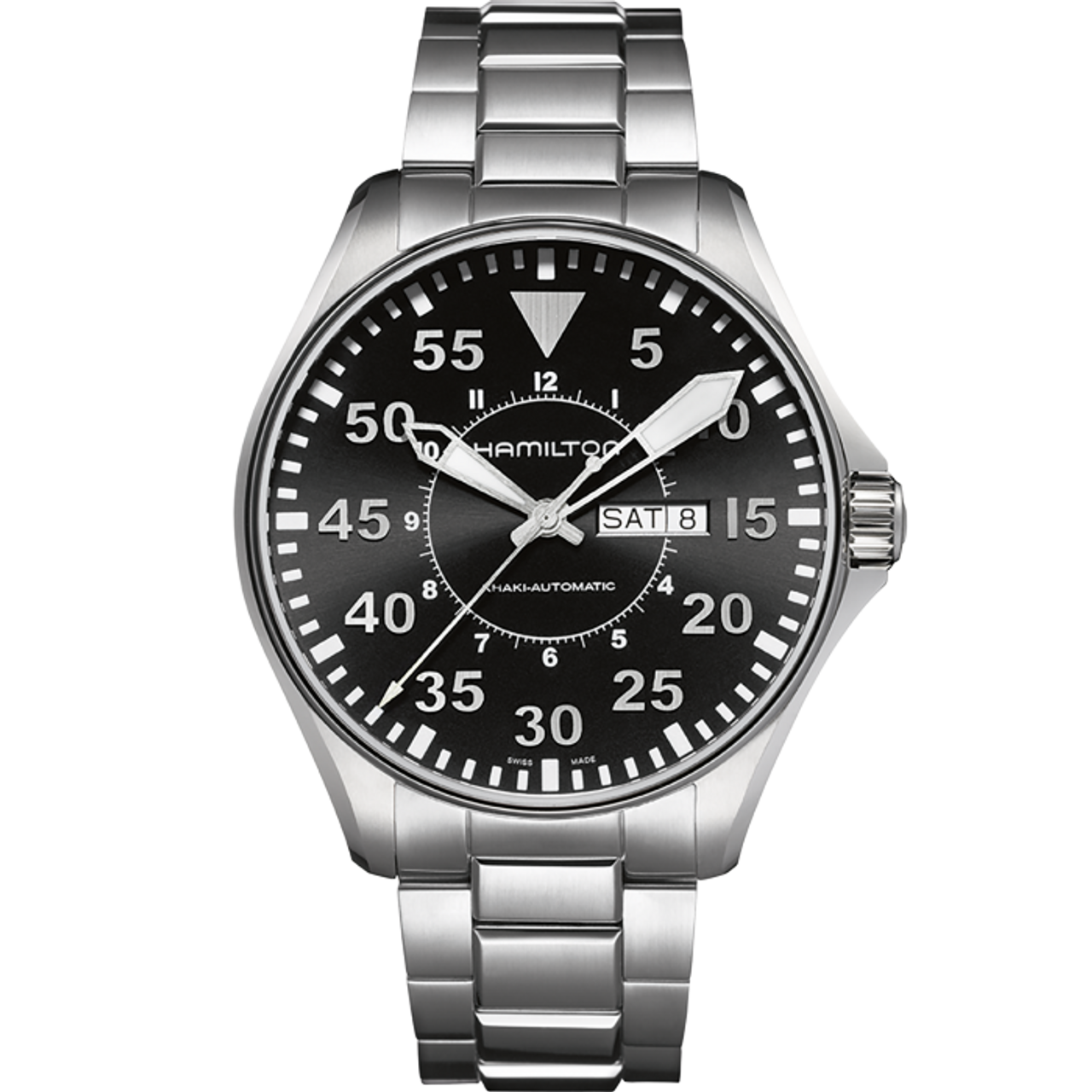 Khaki Aviation Pilot Day Date Auto - 46mm - Mani Jewellers