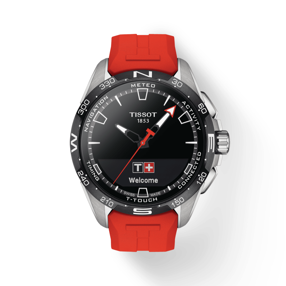 tissot t touch red strap
