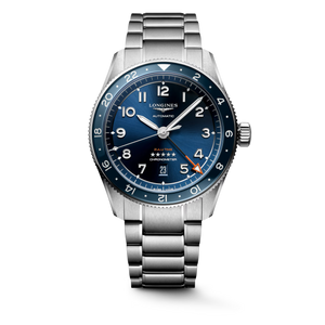 Longines Spirit Zulu Time Sunray Blue Dial With Ceramic Bezel Stainless Steel Bracelet Automatic GMT 42 mm [L3.812.4.93.6]